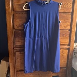 LOFT Sleeveless Mini Shift Dress in Royal Blue